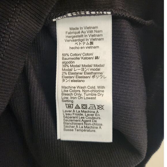 NWT J. Crew Cropped Fine Rib Scoopneck Tank Top Black S - Picture 4 of 6